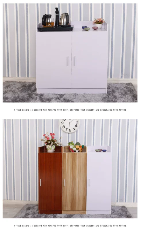 Cửa duy nhất 3 cửa Thâm Quyến melamine board đôi cửa tủ side tủ trà tủ tủ trắng bữa ăn tủ nhỏ mẫu tủ quần áo 4 buồng